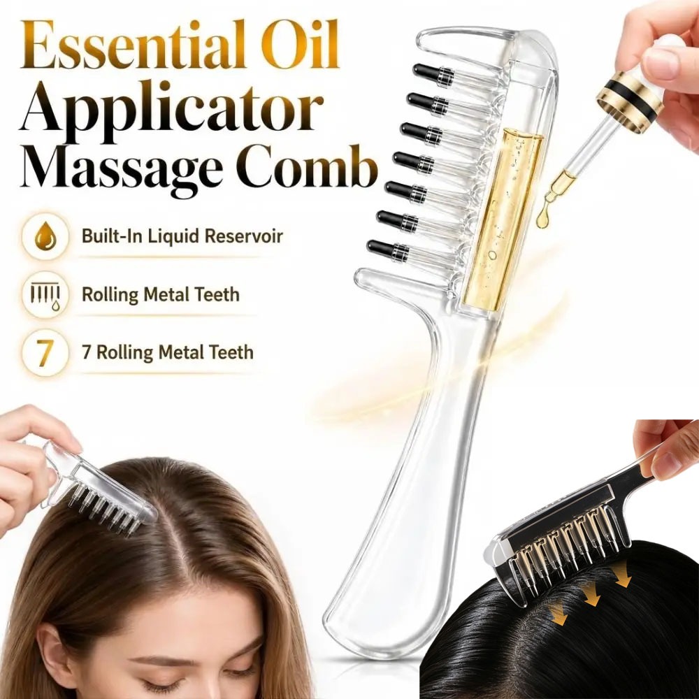 Scalp Applicator Massage Comb, - Root Stimulator Liquid recension och pris