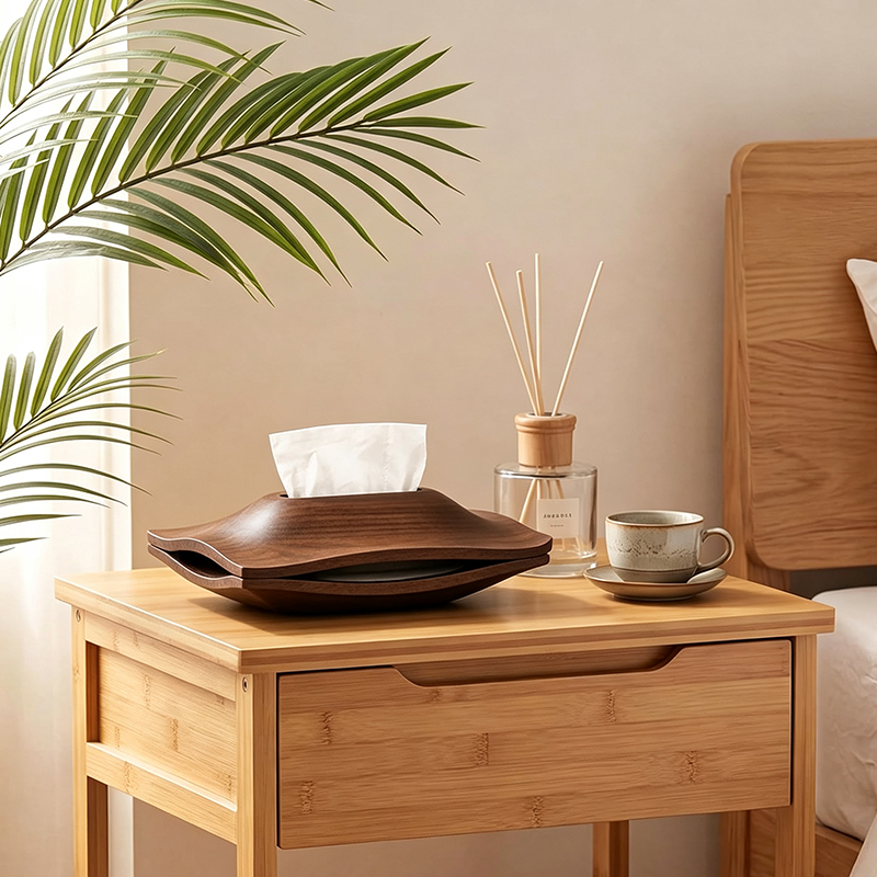 Wooden Tissue Box Walnut Pantr - Agar Tissue Culture recension och pris