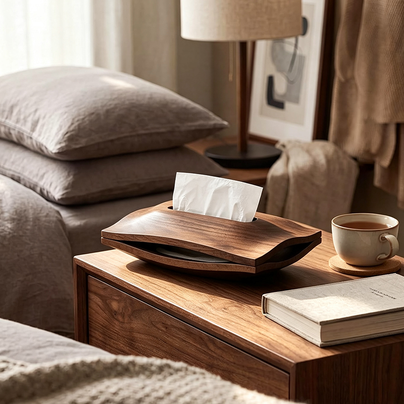 Wooden Tissue Box Walnut Pantr - Agar Tissue Culture recension och pris