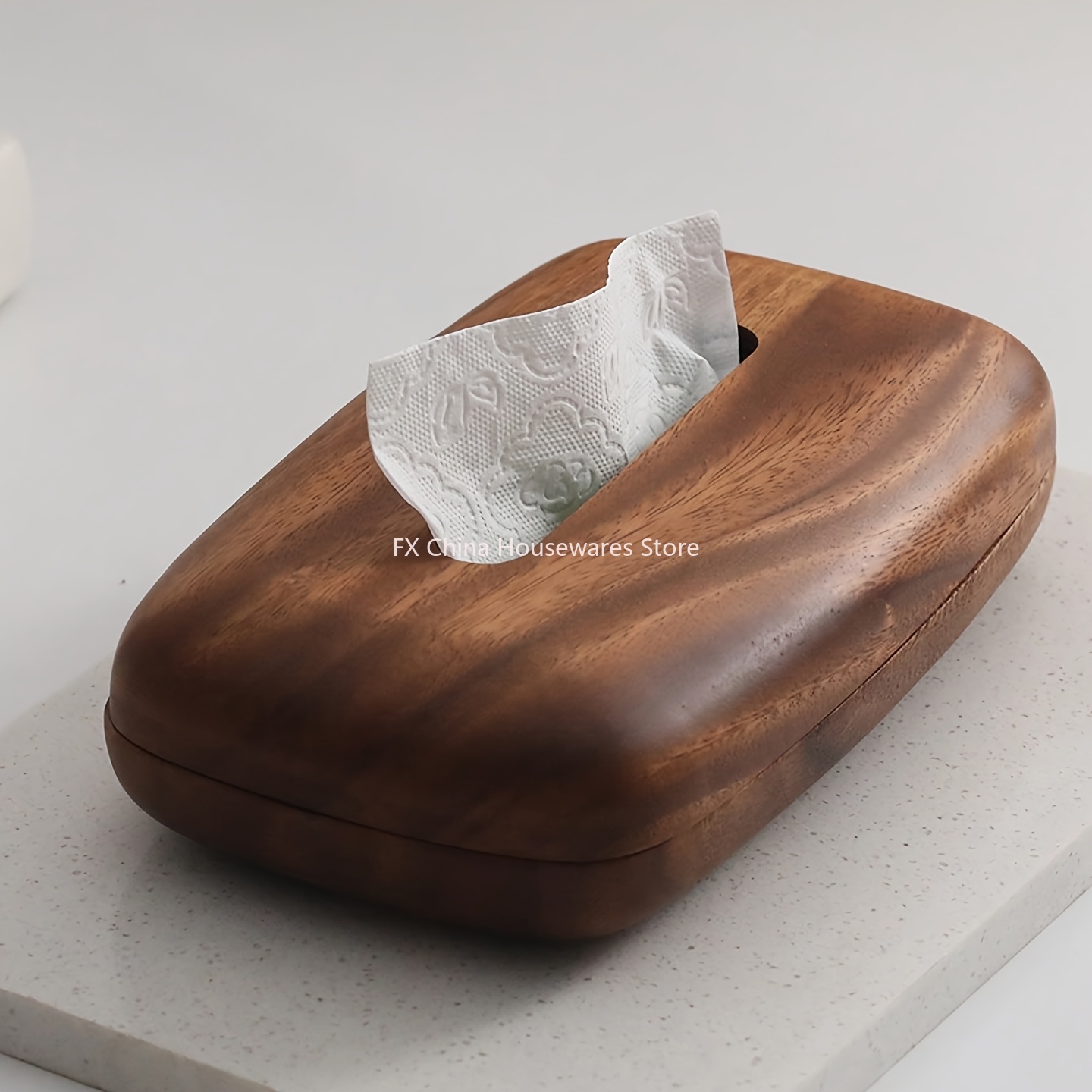 Walnut Wood Tissue Box Cover H - Agar Tissue Culture recension och pris